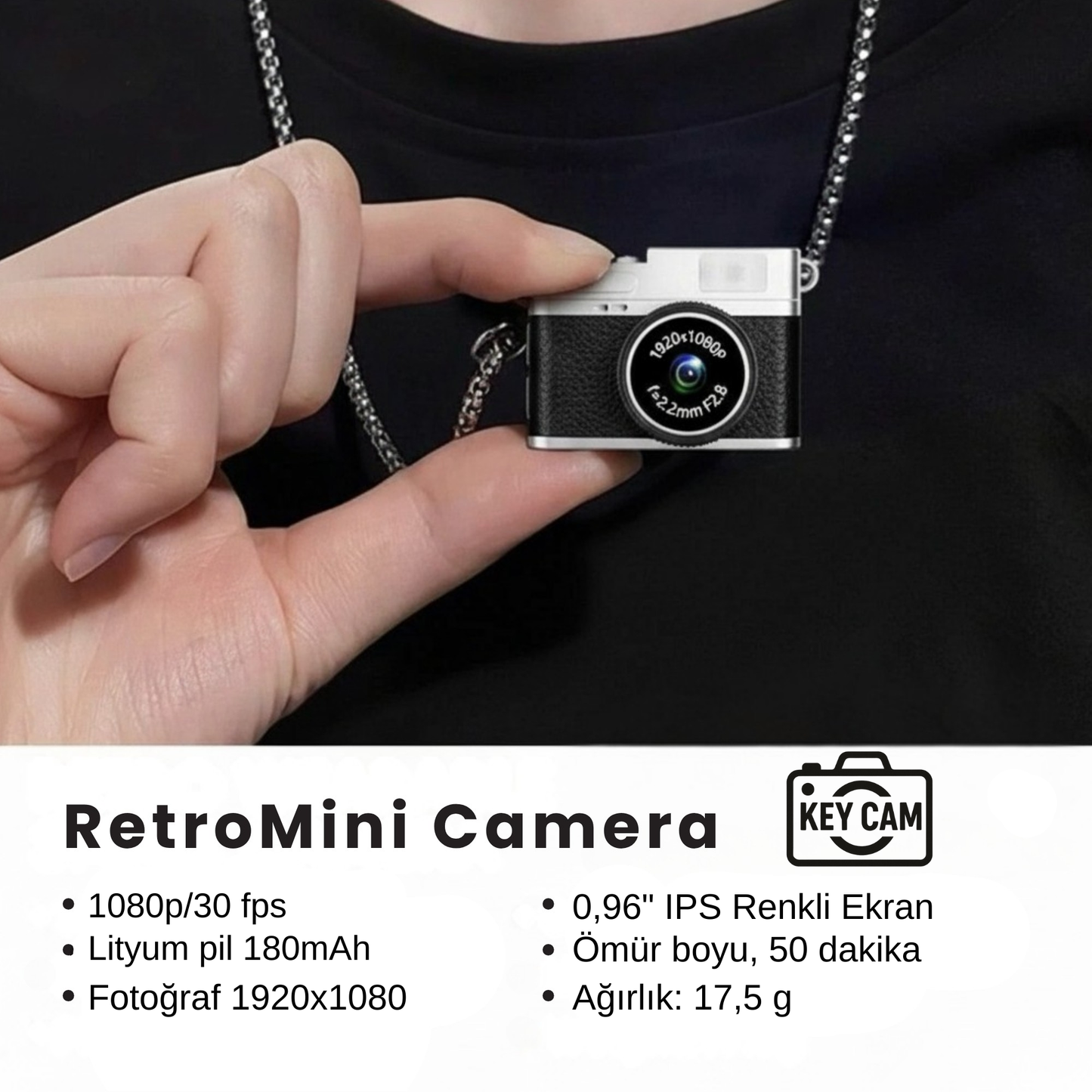 KeyCam™ Retro Mini Kamera